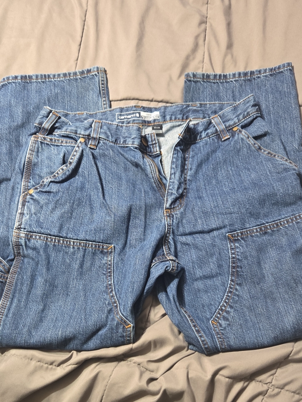 Carhartt Men’s Medium Blue Relaxed Fit Work Jeans Size 32x30